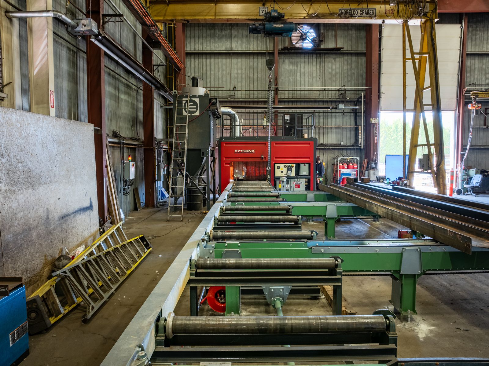 CNC plasma cutting system in the Impact Ironworks shop